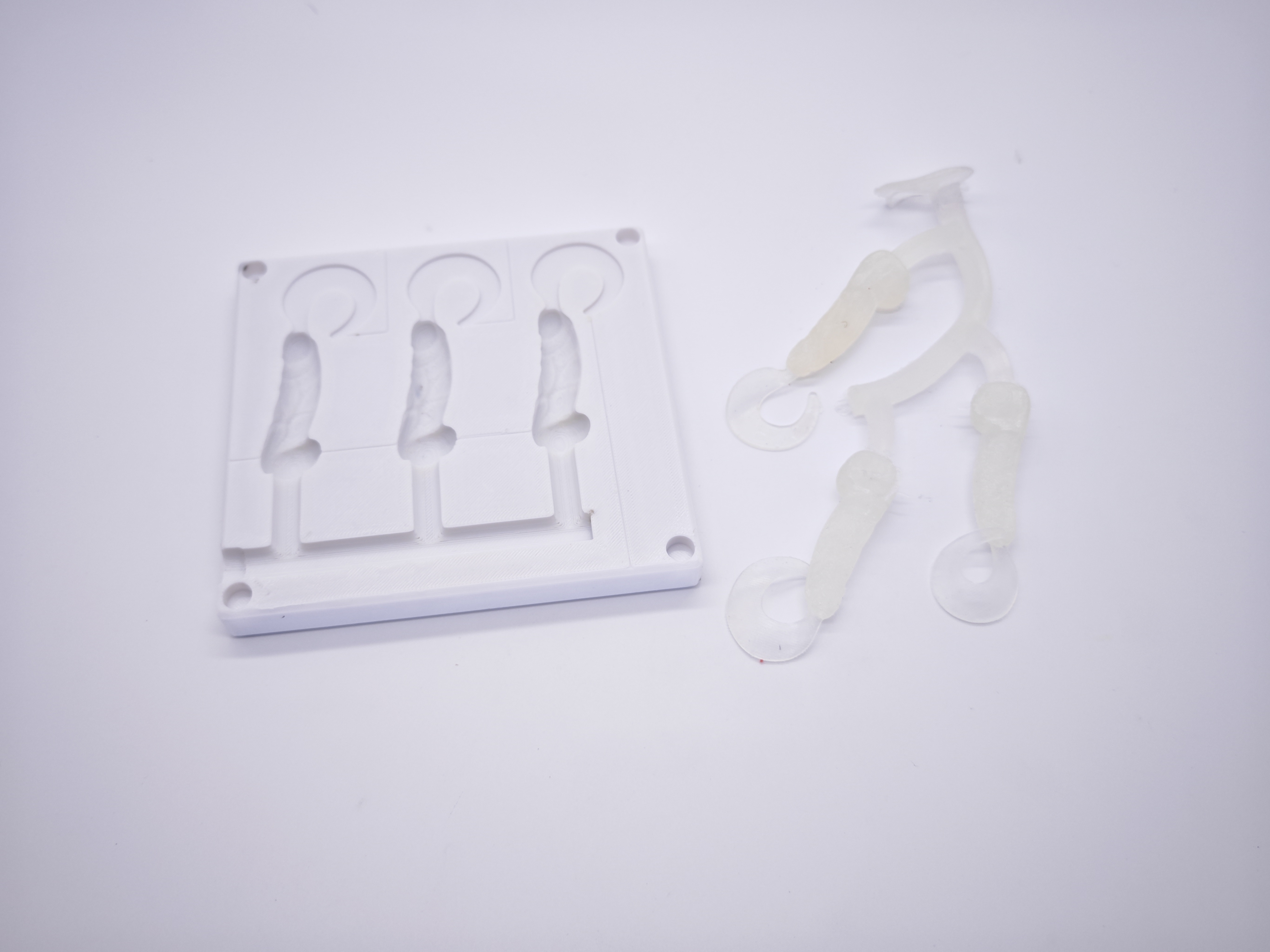 Little Willy Softlure 3-Cavity Mold