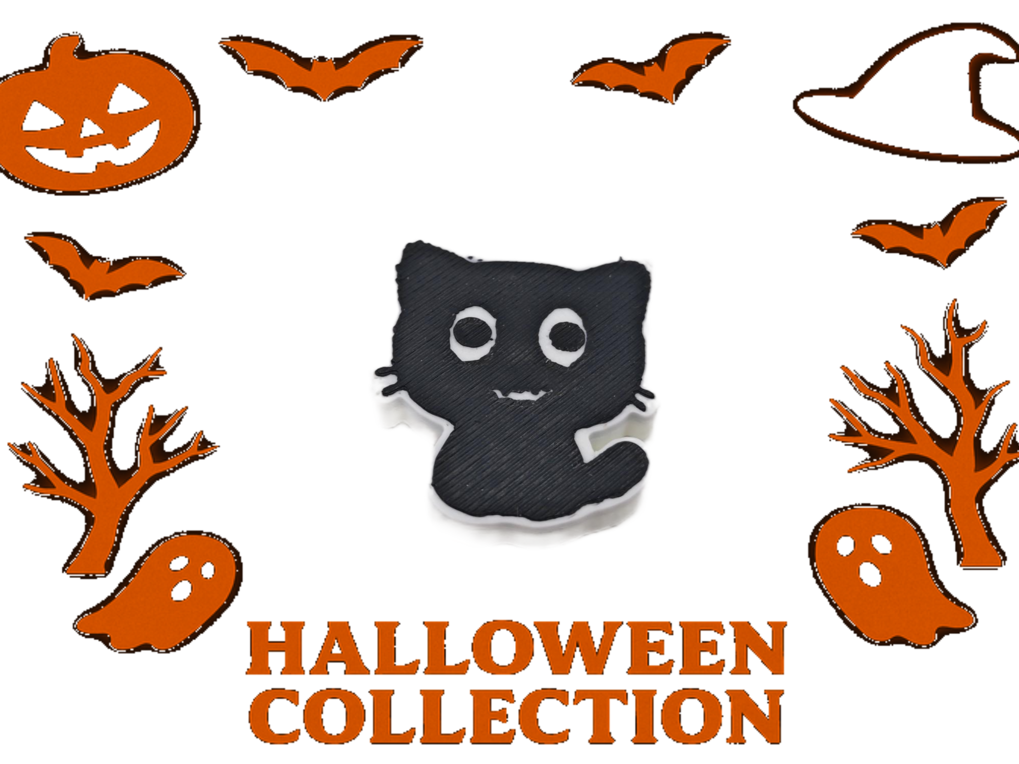 Black Cat Fridge Magnet