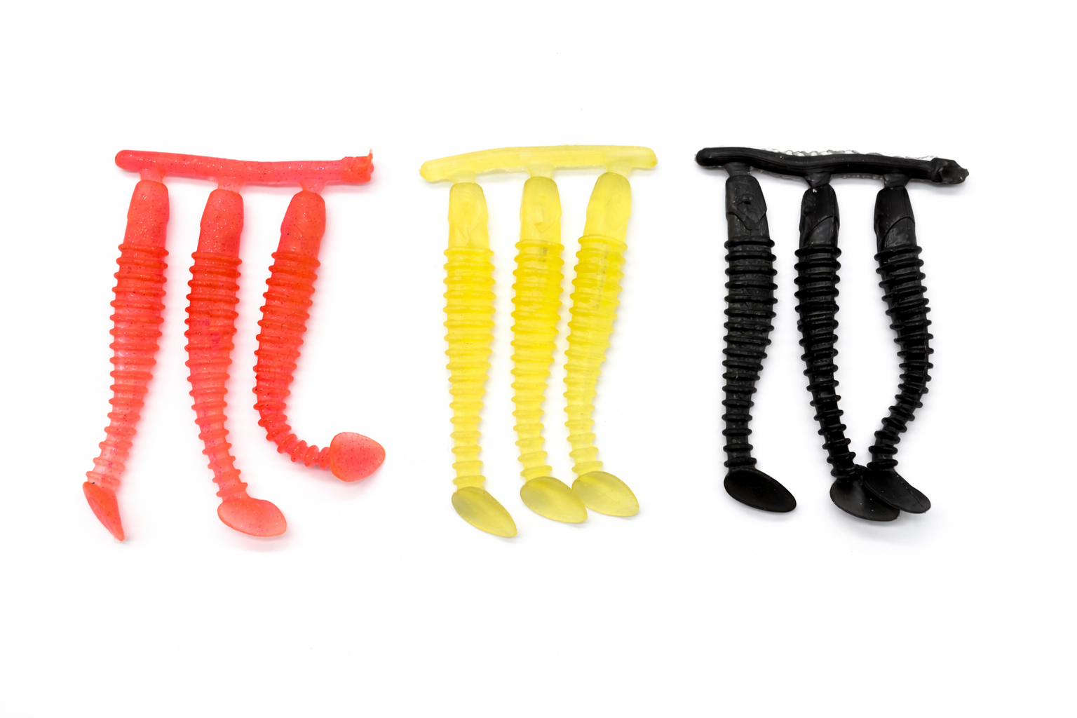 Ribbed Paddle Tail Swimbait-4inch(Three-hole) image 2