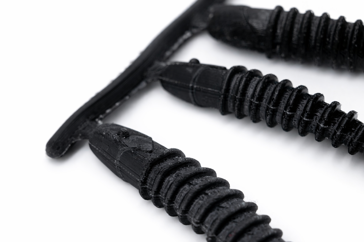 Ribbed Paddle Tail Swimbait-4inch(Three-hole) image 4