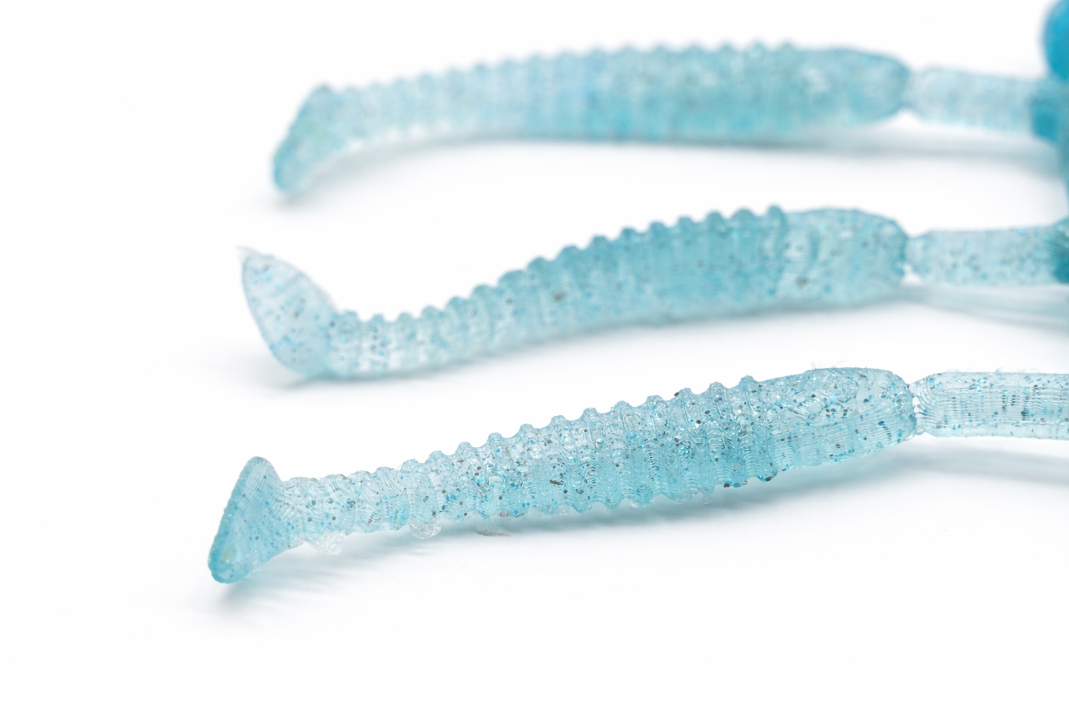 Ribbed Paddle Tail Swimbait-4inch(Three-hole) image 3