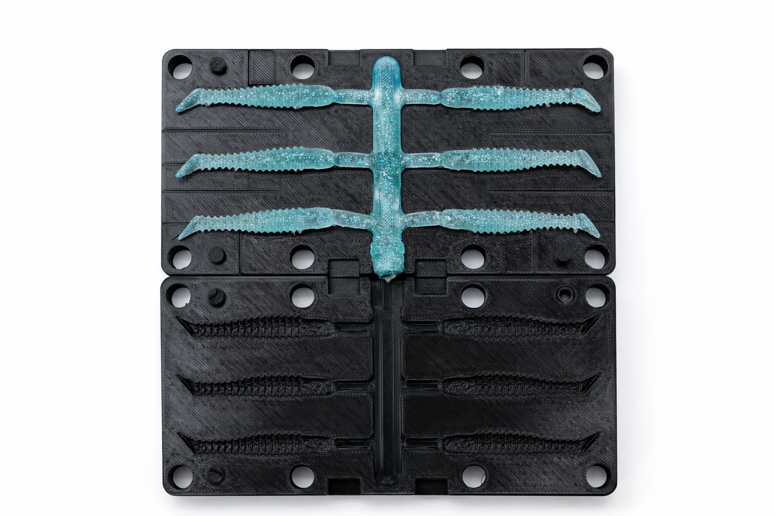 Ribbed Paddle Tail Swimbait-2inch(Six-hole) image 2