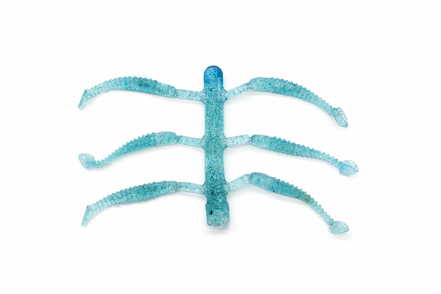 Ribbed Paddle Tail Swimbait-2inch(Six-hole)