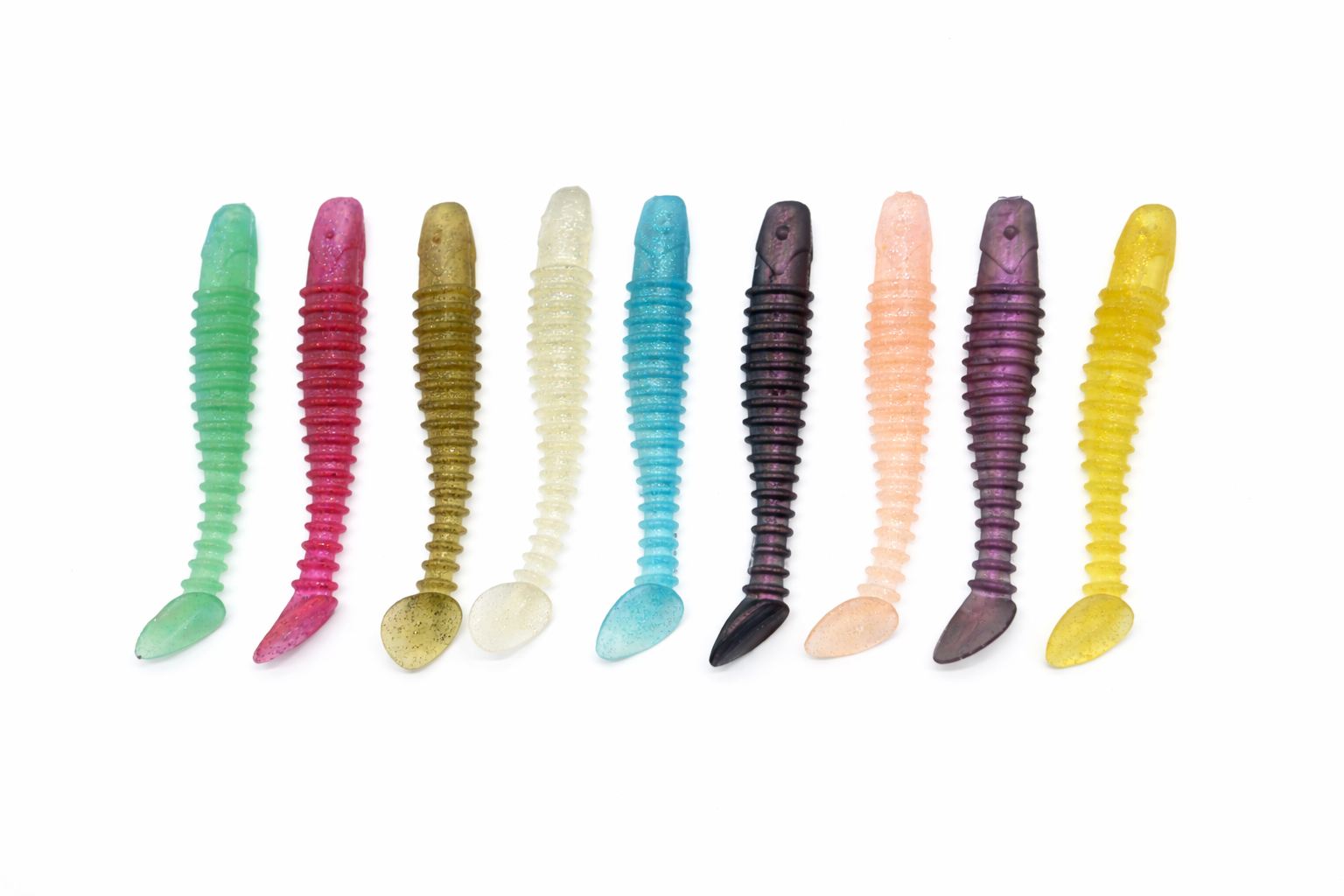 Ribbed Paddle Tail Swimbait-3inch