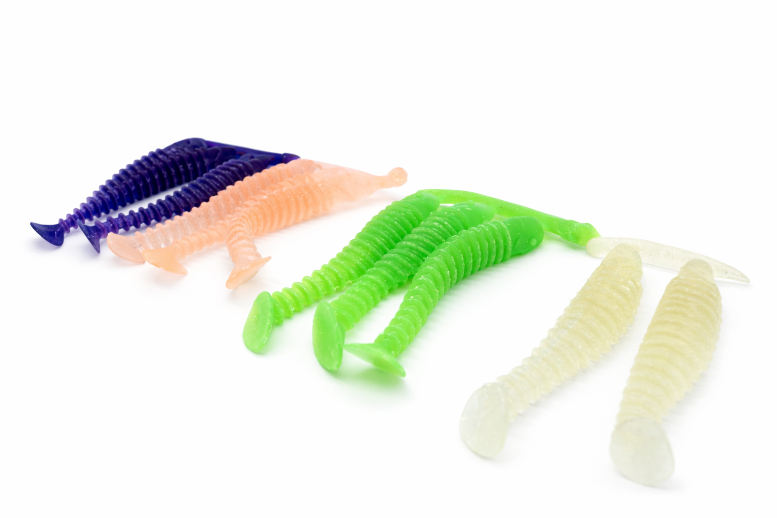 Ribbed Paddle Tail Swimbait-5inch(Three-hole) image 2