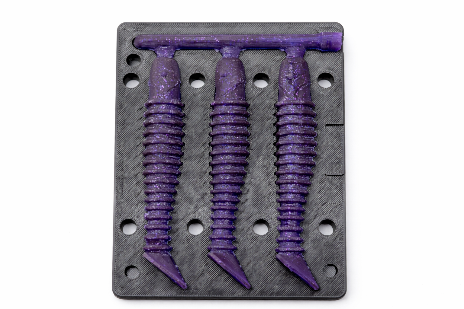 Ribbed Paddle Tail Swimbait-5inch(Three-hole) image 5