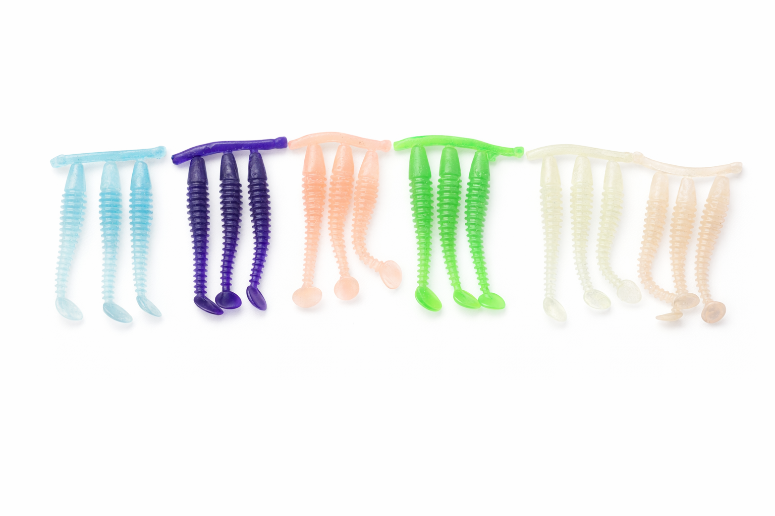 Ribbed Paddle Tail Swimbait-5inch(Three-hole) image 3