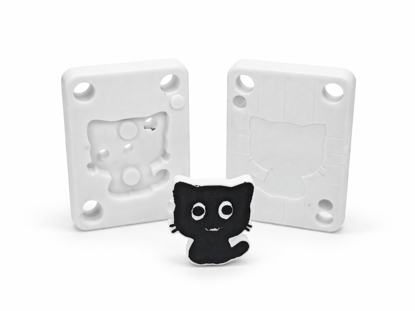 Black Cat Fridge Magnet image 2