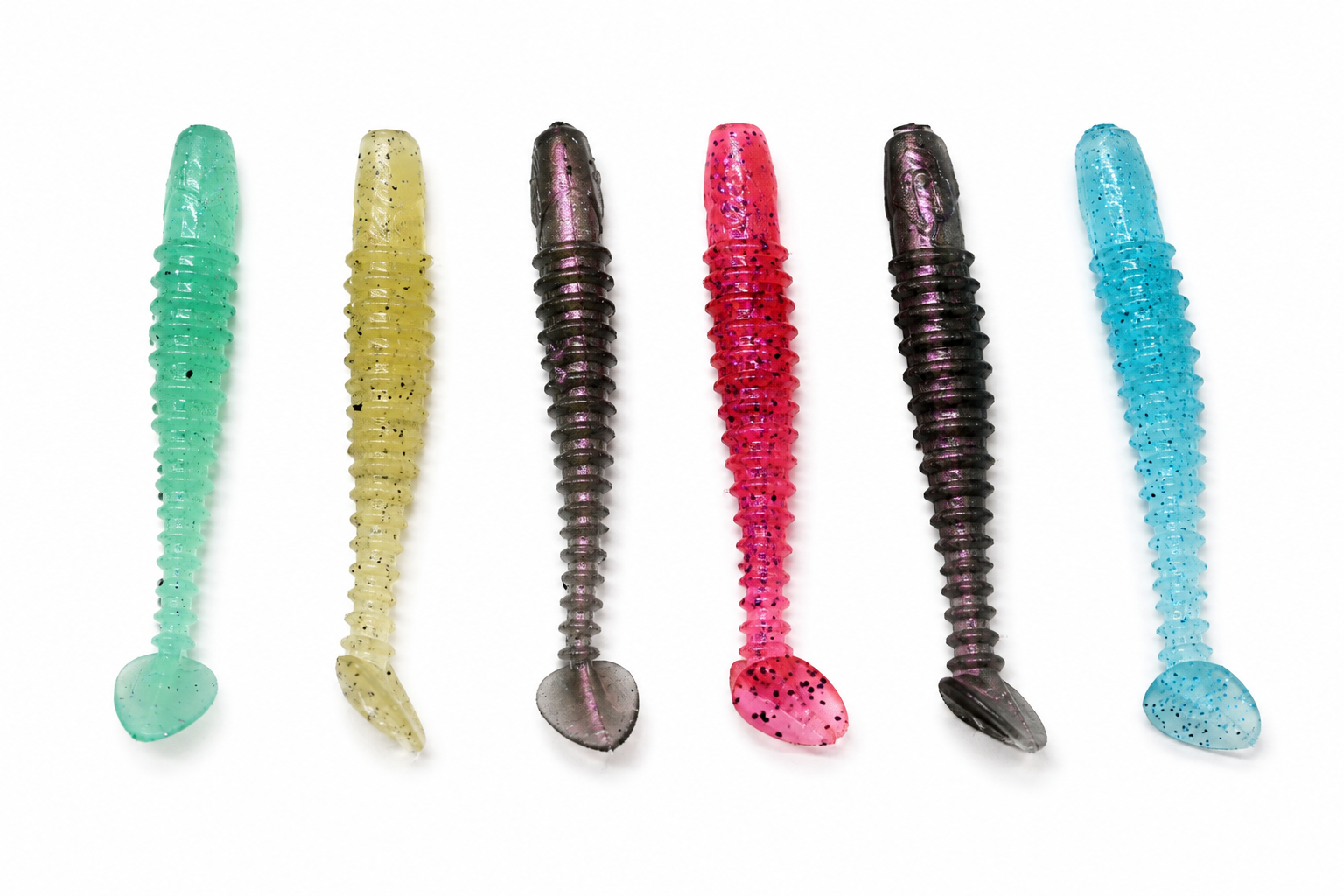 Ribbed Paddle Tail Swimbait-2inch image 2